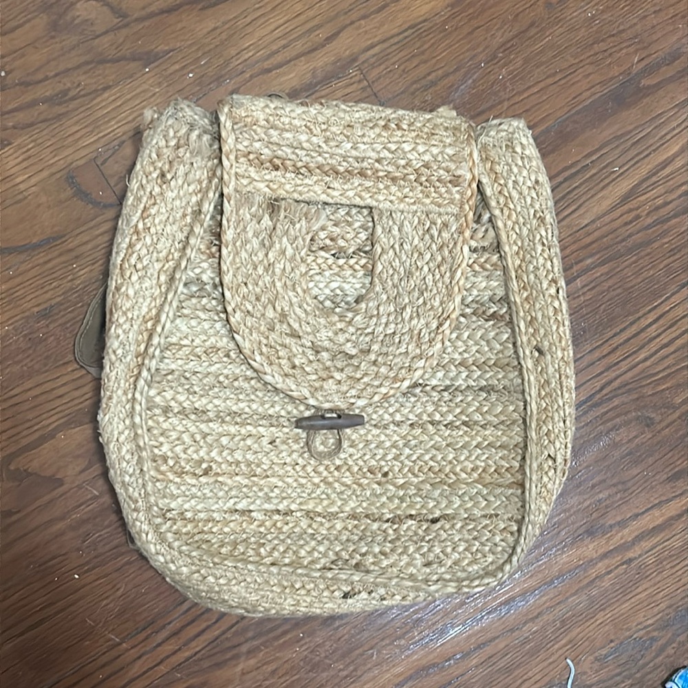 Braided Jute backpack